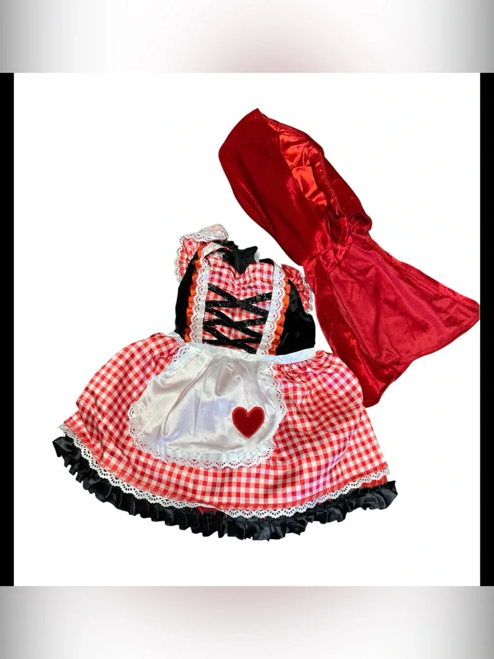 NIP Spirit Halloween Baby Lil’ Red Riding Hood Costume SZ 12-18 Months - Picture 4 of 8